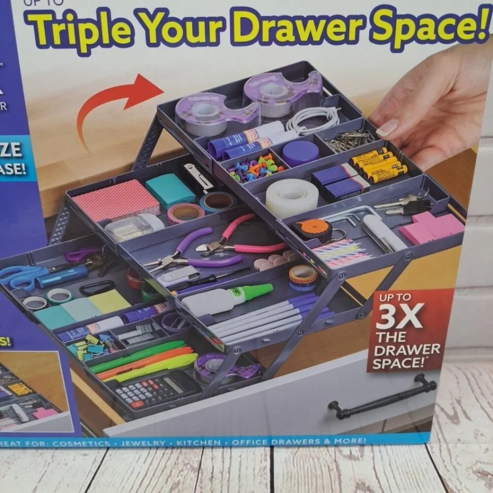 Smart‎ Drawer Organizer for Standard Drawers- Expanding Multi-level  NIB